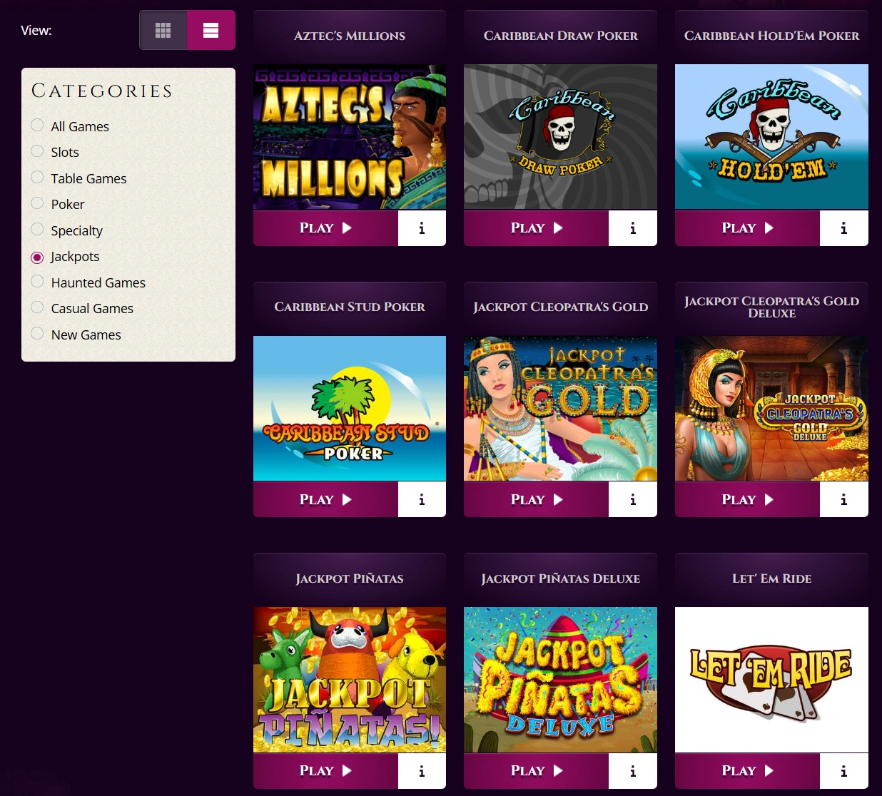 Aladdin's Gold Casino Progressive Jackpots