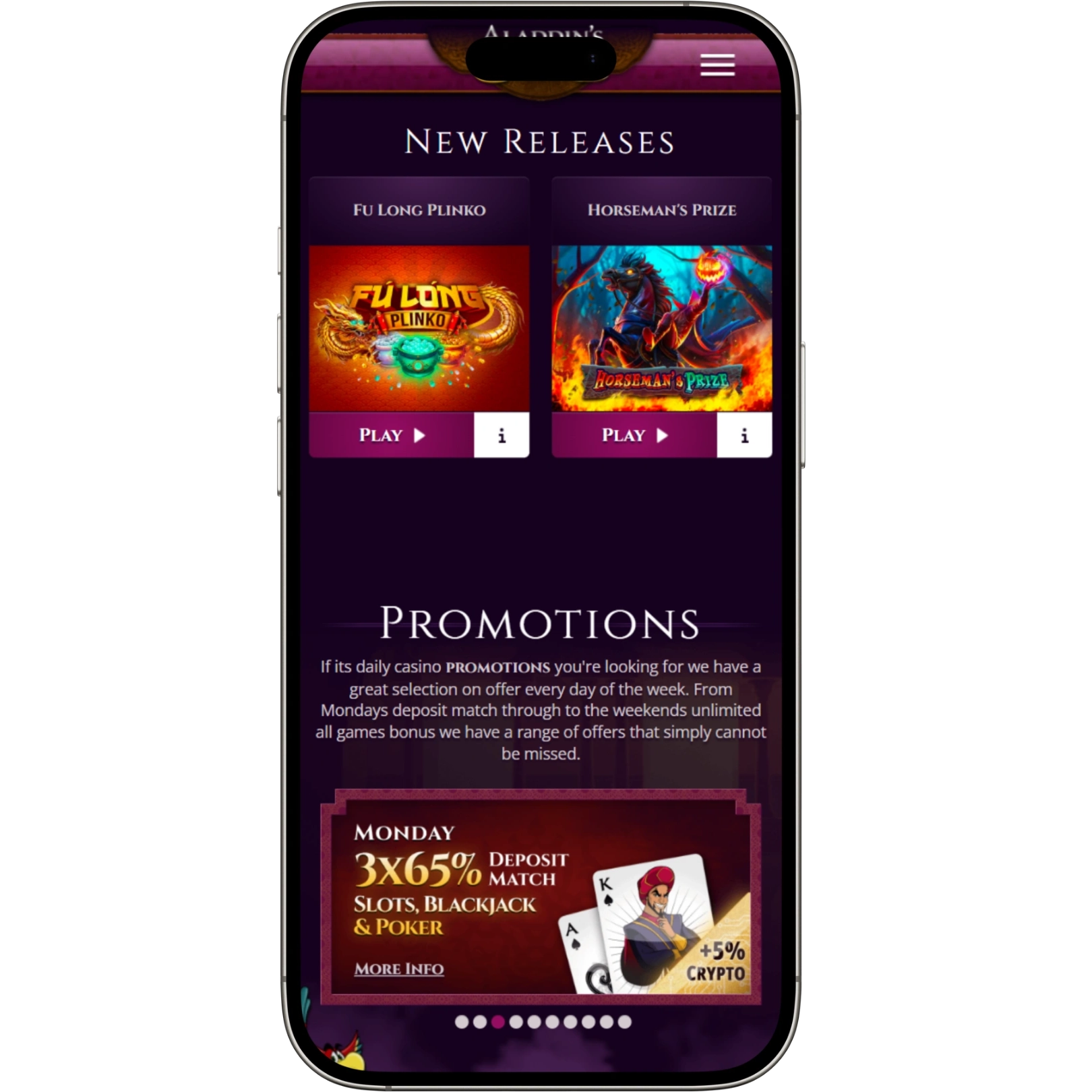 Aladdin's Gold Casino Banking